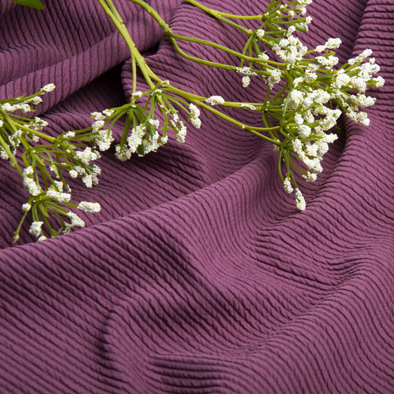 Тканина трикотаж жакард Арнела темно ліловий, фото 3