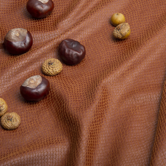 Ткань трикотаж Замш Рептилия  табак, фото 3 Ткань трикотаж Замш Рептилия  табак, фото 3