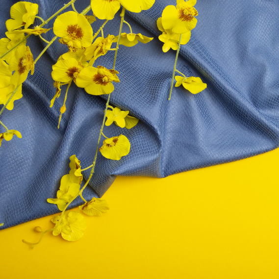 Suede Reptile Knitwear Fabric денім, фото 3