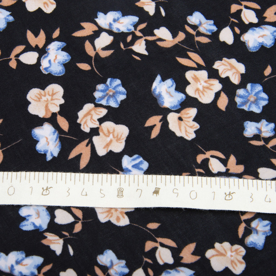 Madina" jersey fabric, 200 g/m² квітка блакитна, фото 4 Madina" jersey fabric, 200 g/m² квітка блакитна, фото 4