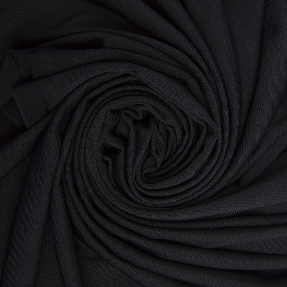 Тканина трикотаж Масло, 150 см, 189 гр/м2 чорний, фото 1 Тканина трикотаж Масло, 150 см, 189 гр/м2 чорний, фото 1