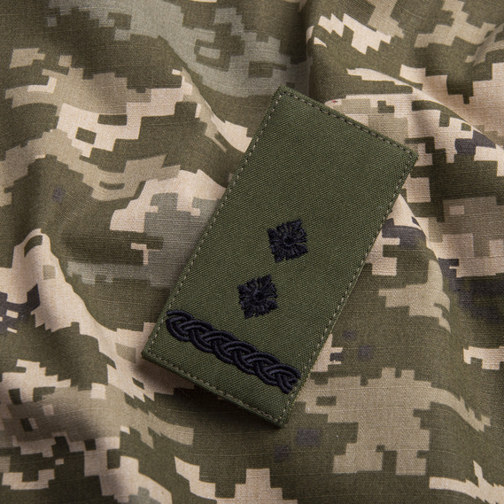 Rank Patch with Velcro Lieutenant Colonel, Ukrainian Armed Forces, Khaki, 5x10 cm, фото 3 Rank Patch with Velcro Lieutenant Colonel, Ukrainian Armed Forces, Khaki, 5x10 cm, фото 3