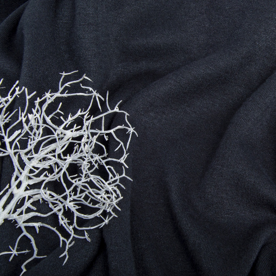 Ткань Трикотаж Осень двухсторонний т/сірий, фото 3