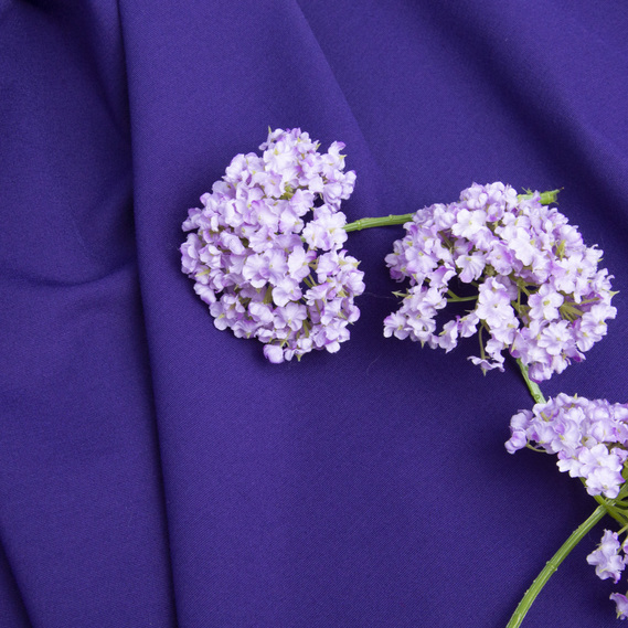 Тканина трикотаж Прага, трикотажна тканина, щільна віскозна тканина, 525 гр/м2 т/фіолет, фото 3