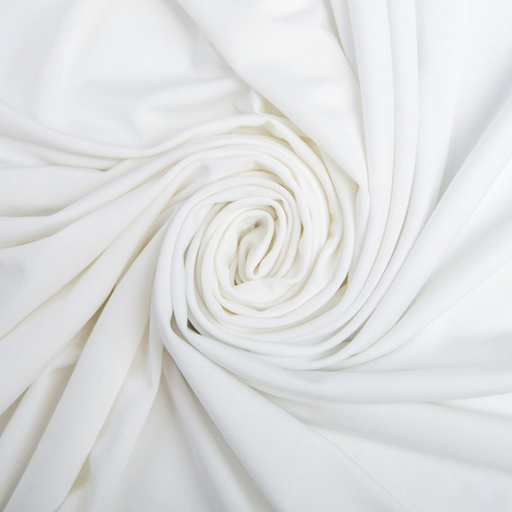 Тканина трикотаж Масло, 150 см, 189 гр/м2 молоко, фото 1