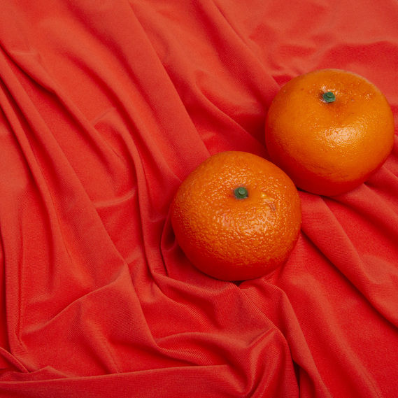 Fabric Knitwear Oil морква , фото 3