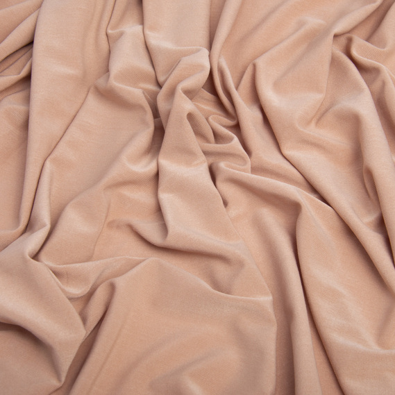 Тканина трикотаж Масло, 150 см, 189 гр/м2 беж, фото 2 Тканина трикотаж Масло, 150 см, 189 гр/м2 беж, фото 2