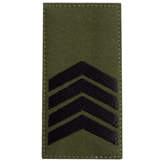 Chevron patch with hook-and-loop fastener for the rank epaulet of the Ukrainian Armed Forces: Senior Sergeant, 5x10 cm, фото 1 Chevron patch with hook-and-loop fastener for the rank epaulet of the Ukrainian Armed Forces: Senior Sergeant, 5x10 cm, фото 1