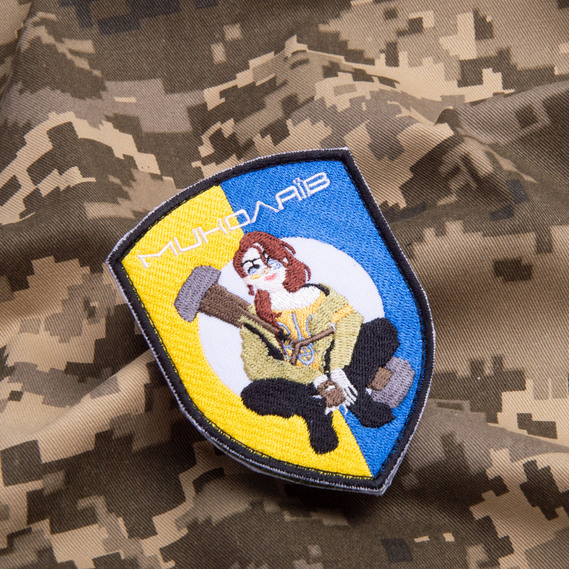 Шеврон нашивка на липучці Дівчана Джавеліна з Миколаєва 7,5х10 см, фото 3