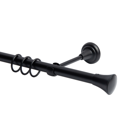 Prince Finials for 19mm Rods, Set of 2 чорний мат, фото 2