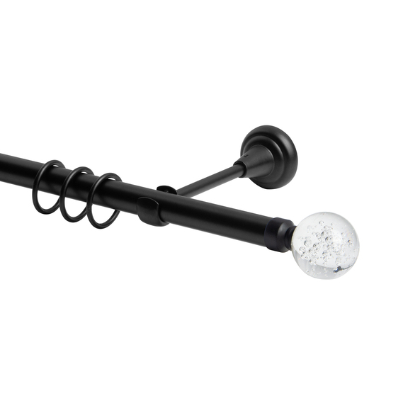 Black Curtain Rod, 2.0m length, 19mm diameter, фото 2 Black Curtain Rod, 2.0m length, 19mm diameter, фото 2