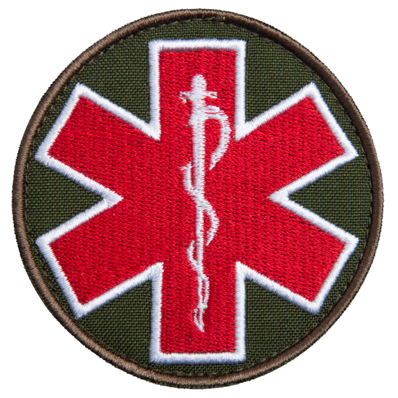 Round Velcro Patch Medical Sanitary Worker 7.7 cm, фото 1