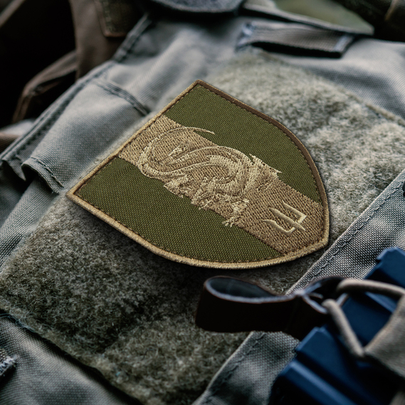 Velcro Patch Marine Infantry 7x8 cm хакі, фото 5
