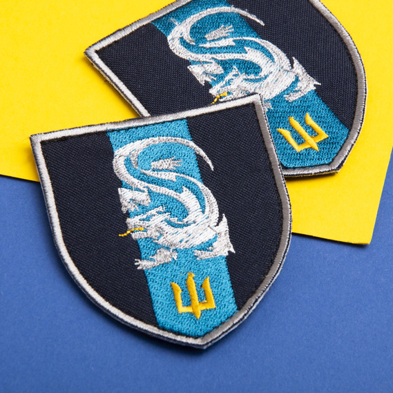 Velcro Patch Marine Infantry 7x8 cm синій, фото 4