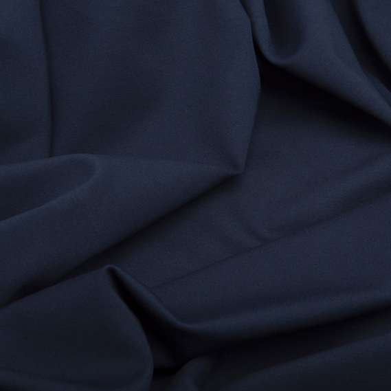 Solid color knitted fabric Prague, 620 g/m2 navy, фото 2
