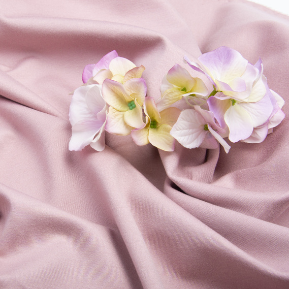 Тканина трикотаж Прага-640grm на флісі пудра, фото 3