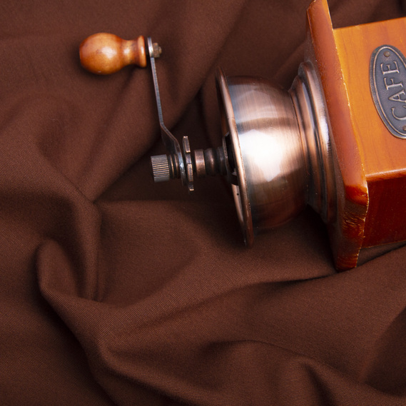 Knitted fabric Prague-640grm on fleece каштан, фото 3