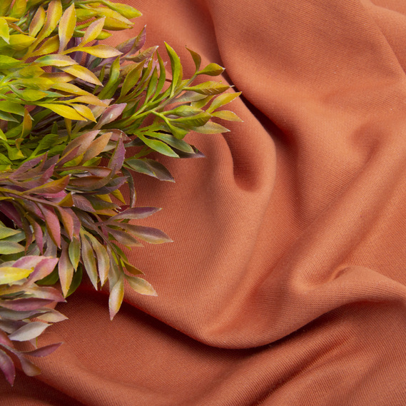 Ткань трикотаж трехнитка Сезон кориця, фото 3 Ткань трикотаж трехнитка Сезон кориця, фото 3
