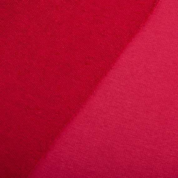 Тканина трикотаж трьохнитка  Сезон червоний , фото 4