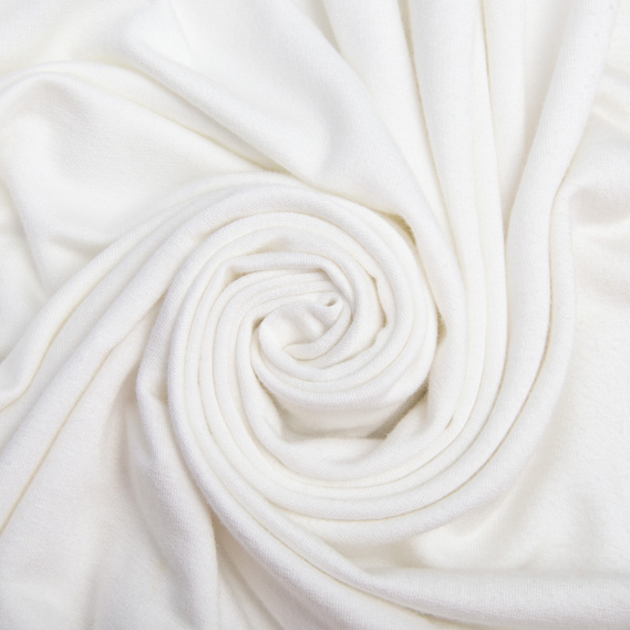 Ткань трикотаж ФУТЕР  V-3 молоко, фото 1