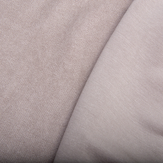 Ткань трикотаж ФУТЕР  V-4 сіро/беж, фото 3