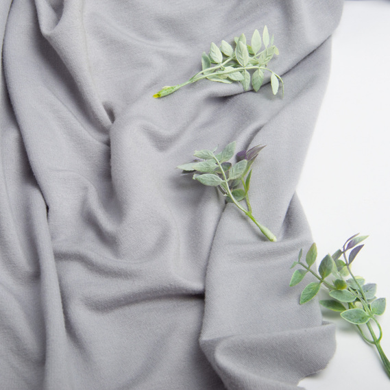 Knitted fabric French terry V-5 сірий, фото 4