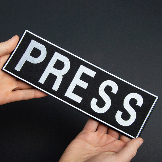 Media Press Velcro Patch Set 8x25, 2.5x11.5, and 5x9 cm - Stylish Expression of Media Affiliation, фото 6