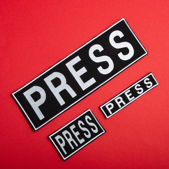 Media Press Velcro Patch Set 8x25, 2.5x11.5, and 5x9 cm - Stylish Expression of Media Affiliation, фото 10