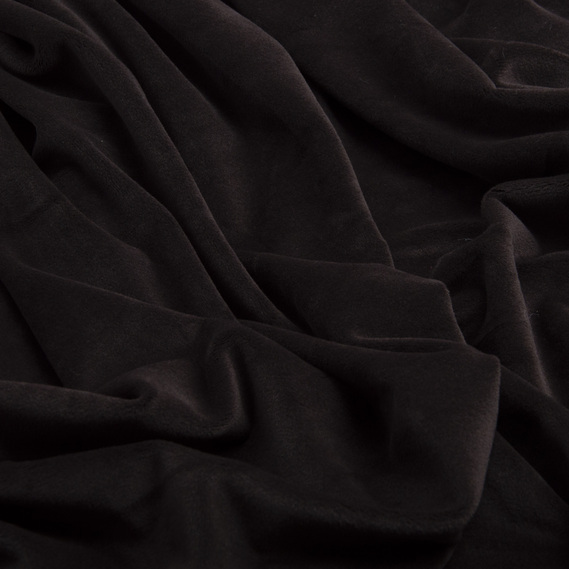 Тканина трикотаж однотонний Вельбо V-1264 т/шокол., фото 2