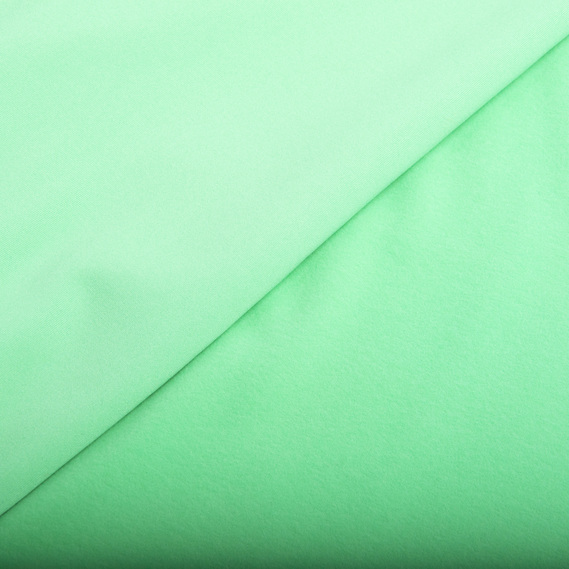 Тканина трикотаж фліс Juventus салат, фото 3