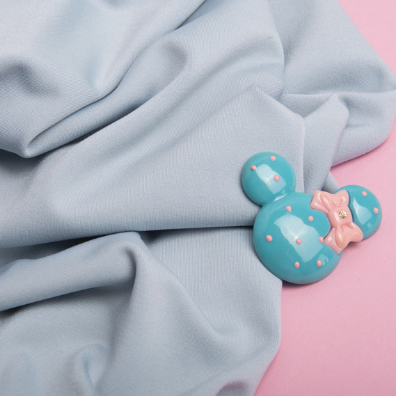 Ткань трикотаж флис Juventus блакитний , фото 4