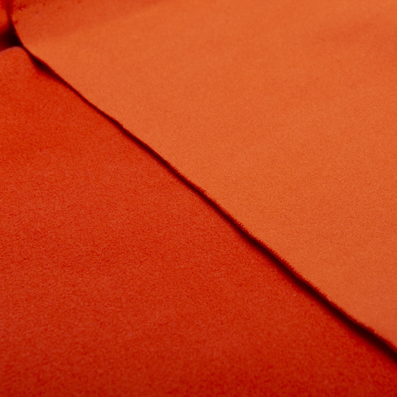 Тканина трикотаж фліс Juventus хурма, фото 3