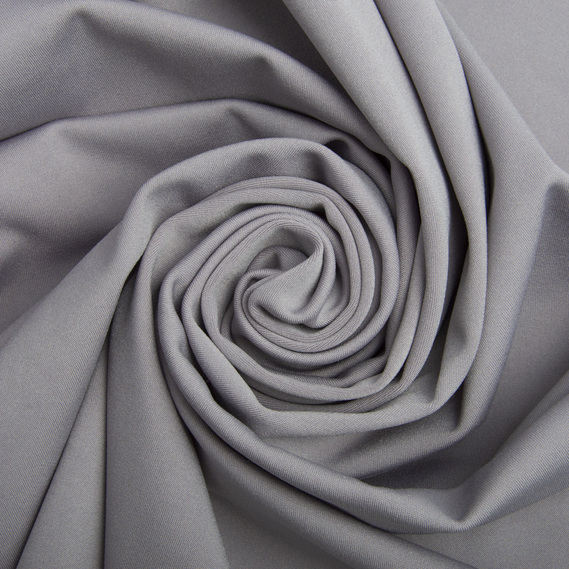 Knitted fleece fabric Juventus сірий, фото 1