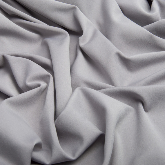 Knitted fleece fabric Juventus сірий, фото 2