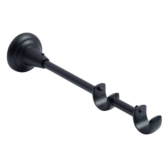 The cornice is ready-made, complete with double (set), rod 240 cm d19 mm black, фото 4