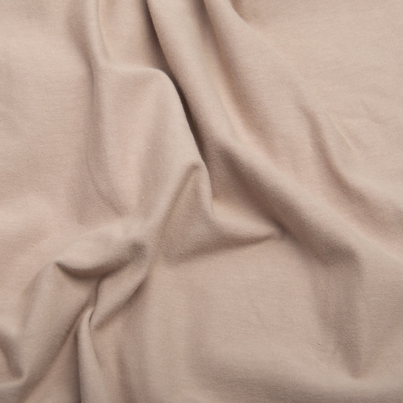 Тканина кулір з еластаном беж, фото 2