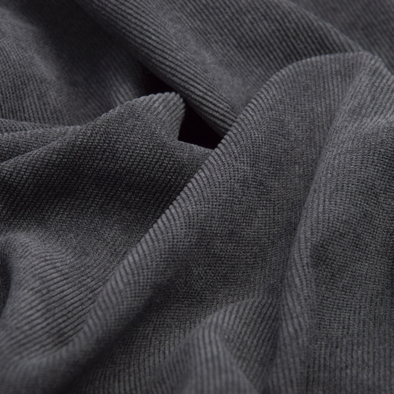 Kentucky velvet fabric V-1589 т/сірий, фото 2