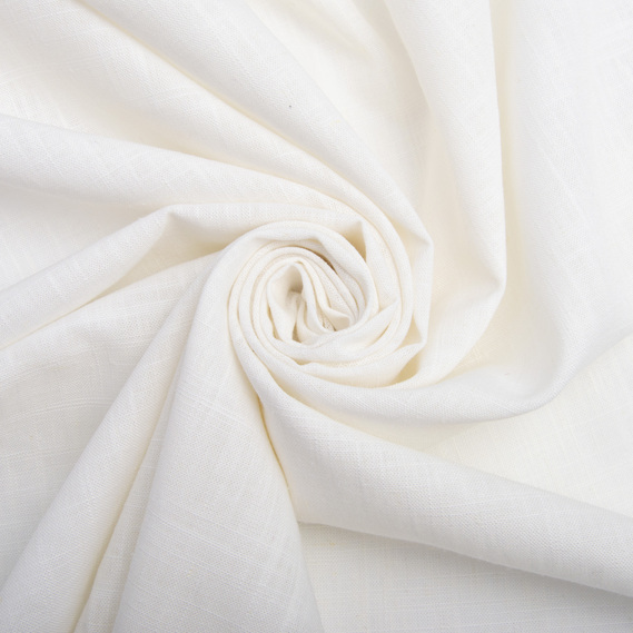 Тканина Льон Лара V-1003 молоко, фото 1