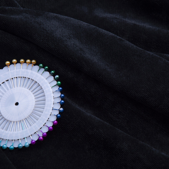 Velvet suede fabric V-1001 чорний, фото 3 Velvet suede fabric V-1001 чорний, фото 3