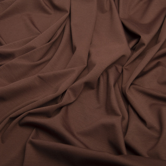 Тканина трикотаж Шарлотта каштан, фото 2