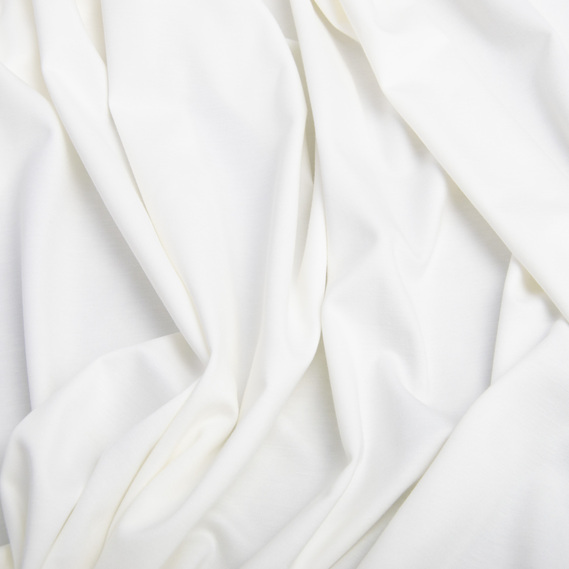 Тканина трикотаж Шарлотта молоко, фото 2