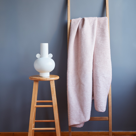 Плед покривало Adina 180х200 см бавовняне TM IDEIA пудра, фото 8 Плед покривало Adina 180х200 см бавовняне TM IDEIA пудра, фото 8