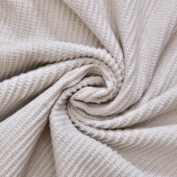 Плед покривало Adina 180х200 см бавовняне TM IDEIA беж, фото 3