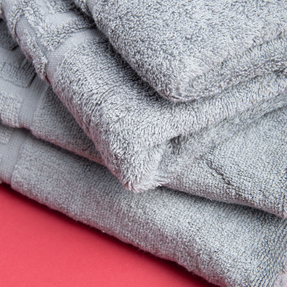 Рушник махровий для обличчя та рук Версаче бавовна 50х90 см 500 гр/м2 т/сірий, фото 4