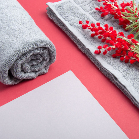 Рушник махровий для обличчя та рук Версаче бавовна 50х90 см 500 гр/м2 т/сірий, фото 5