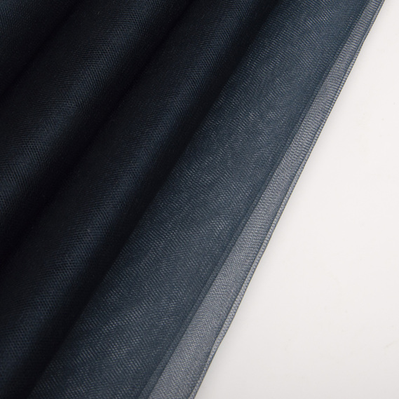 Тканина фатин декоративна Kristal 25 г/м2 300 см для суконь, декору та аксесуарів №43 т/синій, фото 3