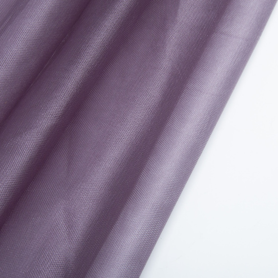 Тканина фатин декоративна Kristal 25 г/м2 300 см для суконь, декору та аксесуарів №82 лілово/сірий, фото 2 Тканина фатин декоративна Kristal 25 г/м2 300 см для суконь, декору та аксесуарів №82 лілово/сірий, фото 2