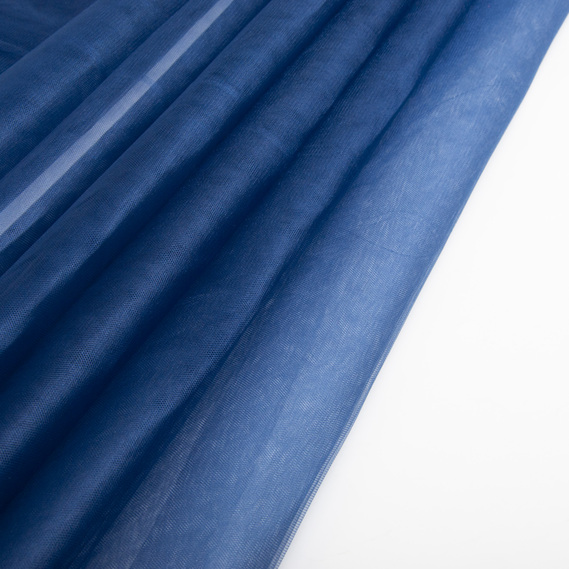 Тканина фатин декоративна Kristal 25 г/м2 300 см для суконь, декору та аксесуарів №42 синій, фото 3