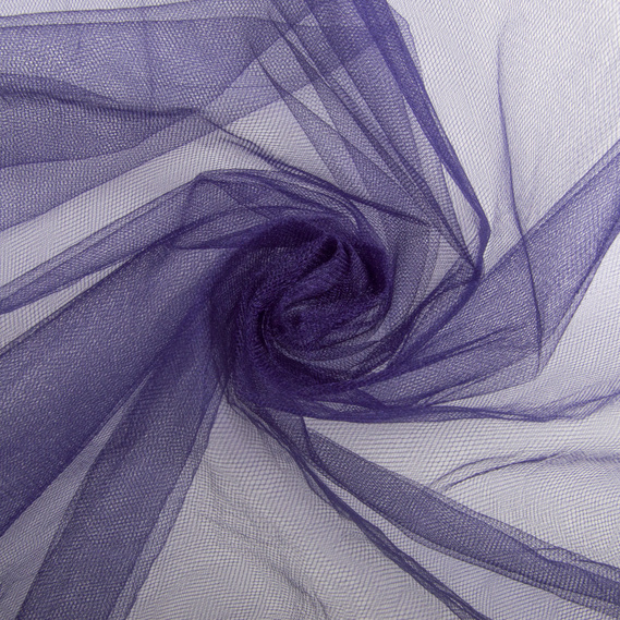 Ткань фатин декоративая Kristal 25 гр/м2 300 см для платьев, декора и аксессуаров №124 т/фіолет, фото 1