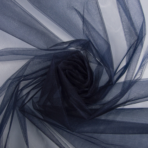 Kristal decorative tulle fabric №110 navy, фото 1 Kristal decorative tulle fabric №110 navy, фото 1